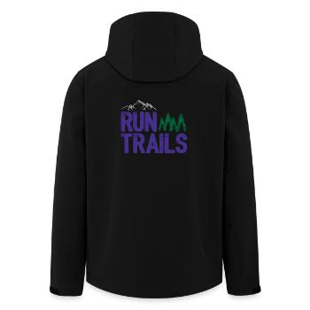 Run Trails - Veste softshell homme en polyester recyclé Stanley/Stella - noir - Dos - AI Model Male 185 light (185cm)