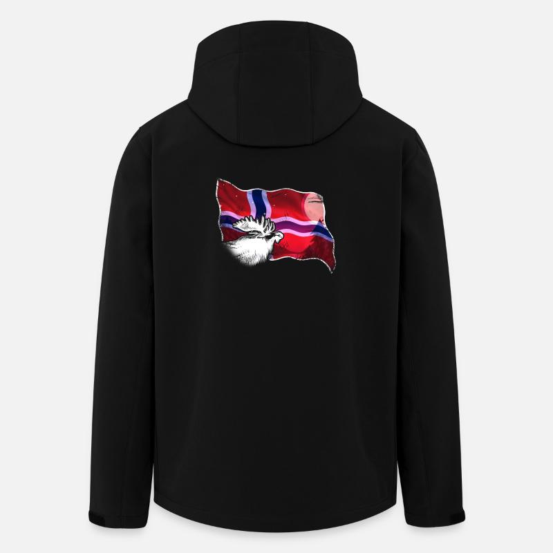 Norwegen - Recycelte Männer Softshell-Jacke von Stanley/Stella - Schwarz