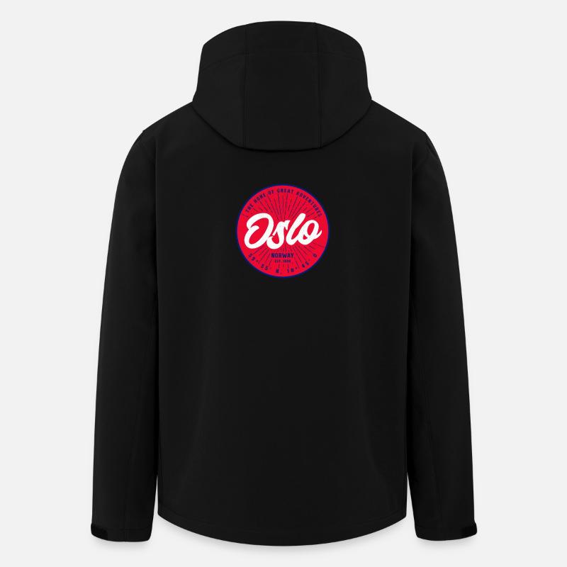 Oslo Norway - Men’s Recycled Softshell Jacket by Stanley/Stella - black