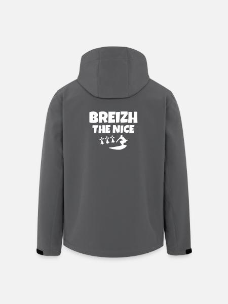 Brittany, Celtic, Breizh, surf, surf fan - Men’s Recycled Softshell Jacket by Stanley/Stella - black