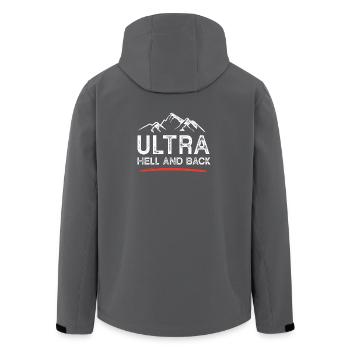 Ultra Running - Enfer et retour - Veste softshell homme en polyester recyclé Stanley/Stella - charbon - Dos - AI Model Male 185 light (185cm)