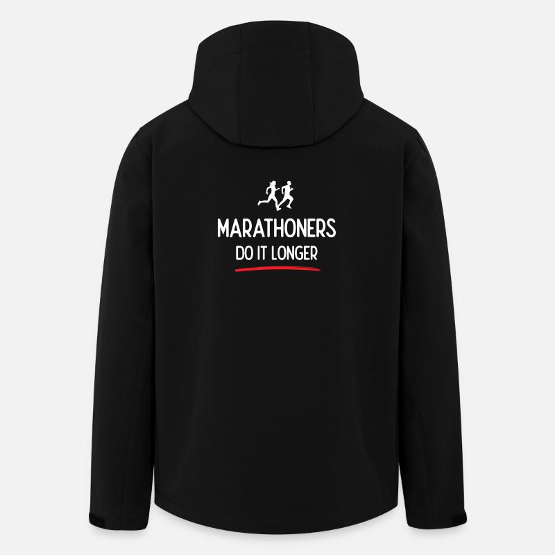 Marathoners Do It Longer - Men’s Recycled Softshell Jacket by Stanley/Stella - black