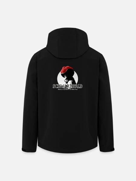 Schwarzwald Retro Silhouette - Recycelte Männer Softshell-Jacke von Stanley/Stella - Schwarz