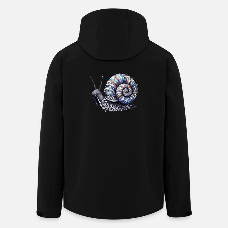 Schnecke - Recycelte Männer Softshell-Jacke von Stanley/Stella - Schwarz