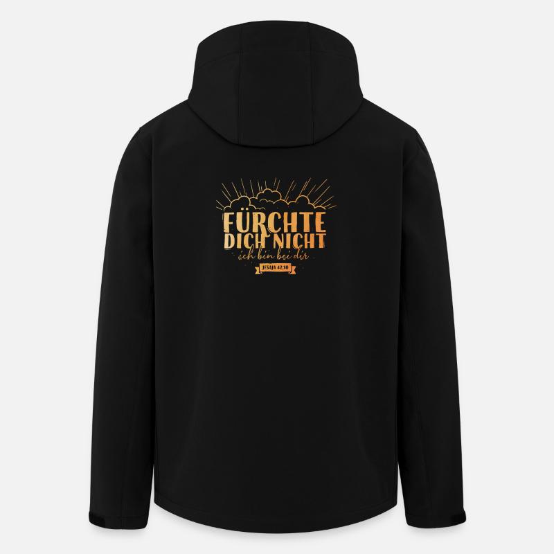 Fürchte dich nicht - Recycelte Männer Softshell-Jacke von Stanley/Stella - Schwarz