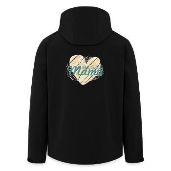 BesteMama - Recycelte Männer Softshell-Jacke von Stanley/Stella - Schwarz - Hinten - AI Model Male 185 light (185cm)