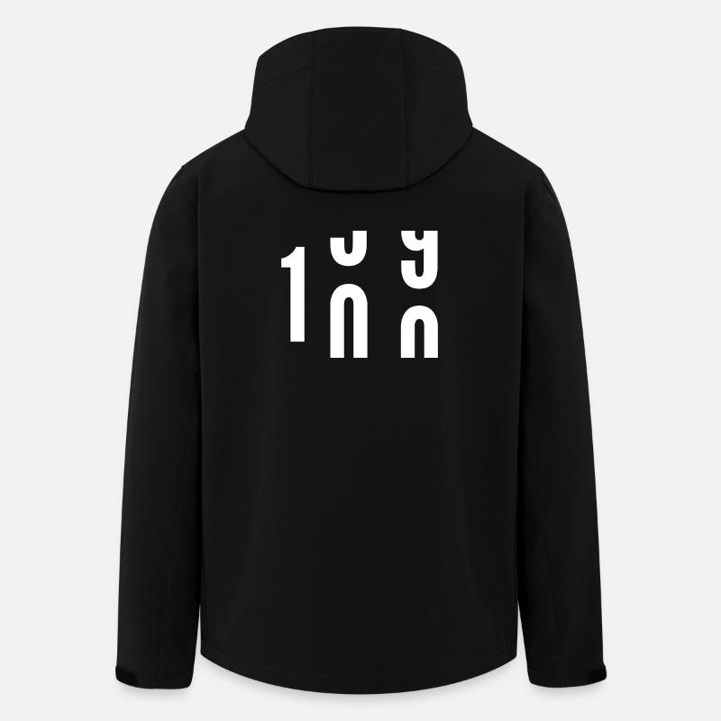 100 ans - Veste softshell homme en polyester recyclé Stanley/Stella - noir