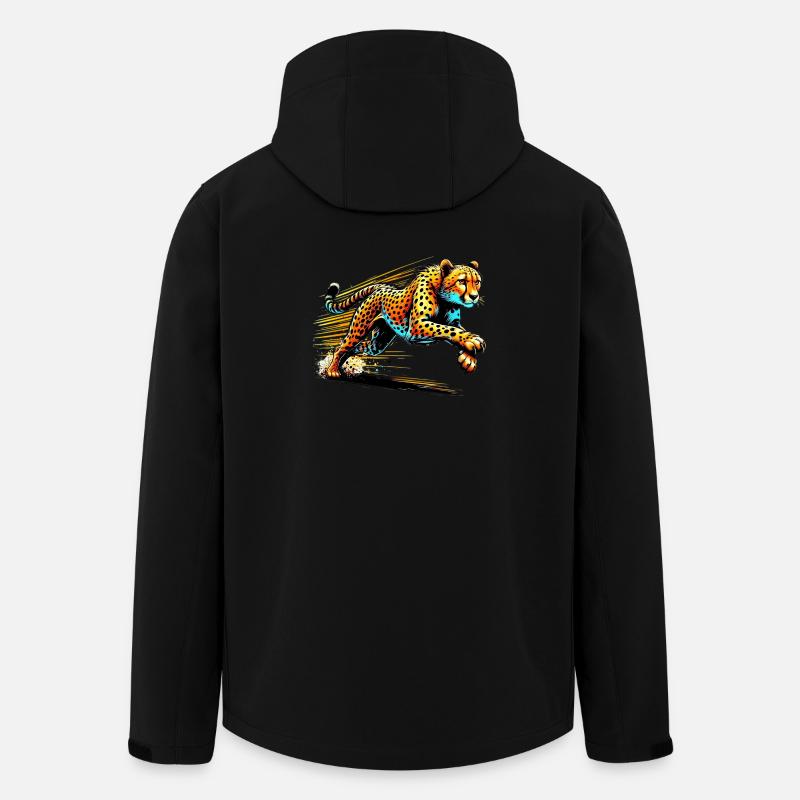 Gepard - Recycelte Männer Softshell-Jacke von Stanley/Stella - Schwarz
