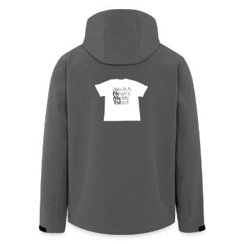 Heavy Metal T-shirt - Recycelte Männer Softshell-Jacke von Stanley/Stella - Schwarz - Hinten - AI Model Male 185 light (185cm)