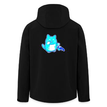 Prankster Cat - Men’s Recycled Softshell Jacket by Stanley/Stella - black - Back - AI Model Male 185 light (185cm)