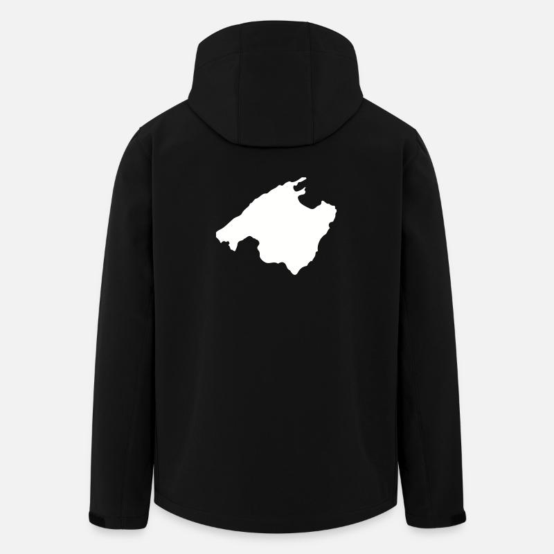 Malle Umriss - Recycelte Männer Softshell-Jacke von Stanley/Stella - Schwarz