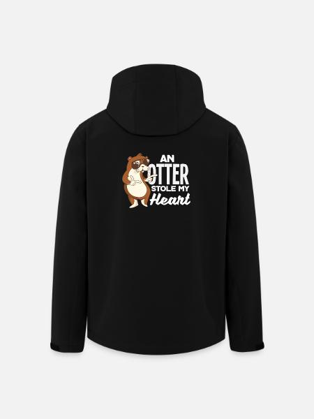Seeotter Stoly My Heart - Recycelte Männer Softshell-Jacke von Stanley/Stella - Schwarz