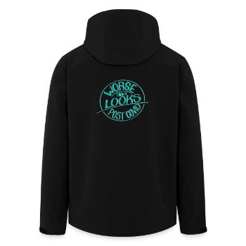 Pire qu’il n’y paraît, l’après-Covid - Veste softshell homme en polyester recyclé Stanley/Stella - noir - Dos - AI Model Male 185 light (185cm)