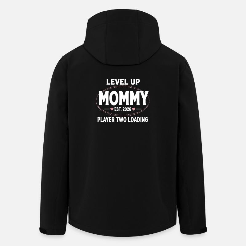 Level Up Mommy Gamer Logo - Men’s Recycled Softshell Jacket by Stanley/Stella - black