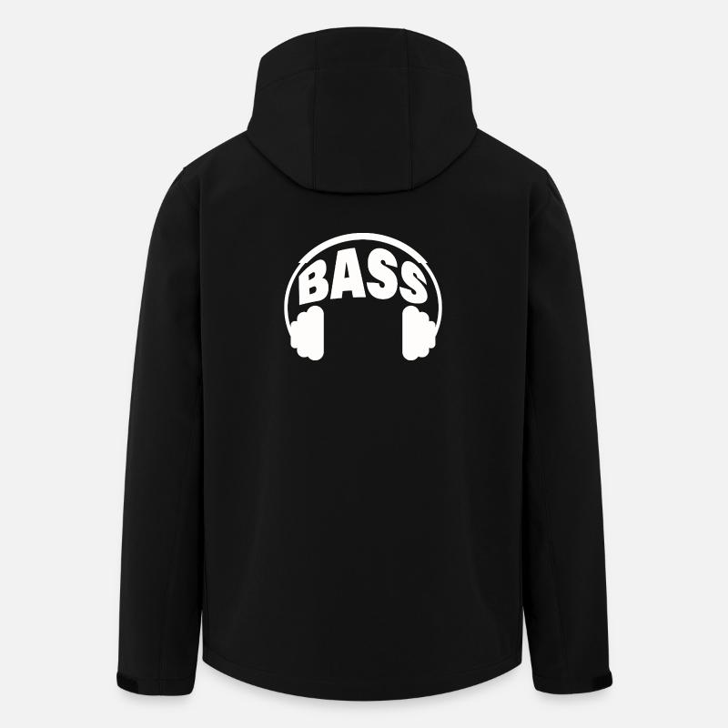 BASS - Recycelte Männer Softshell-Jacke von Stanley/Stella - Schwarz