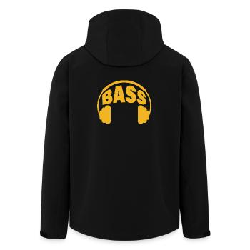 Basse - Veste softshell homme en polyester recyclé Stanley/Stella - noir - Dos - AI Model Male 185 light (185cm)