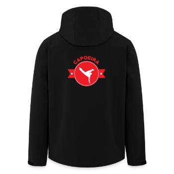 Capoeira – Kampf – Tanz - Recycelte Männer Softshell-Jacke von Stanley/Stella - Schwarz - Hinten - AI Model Male 185 light (185cm)
