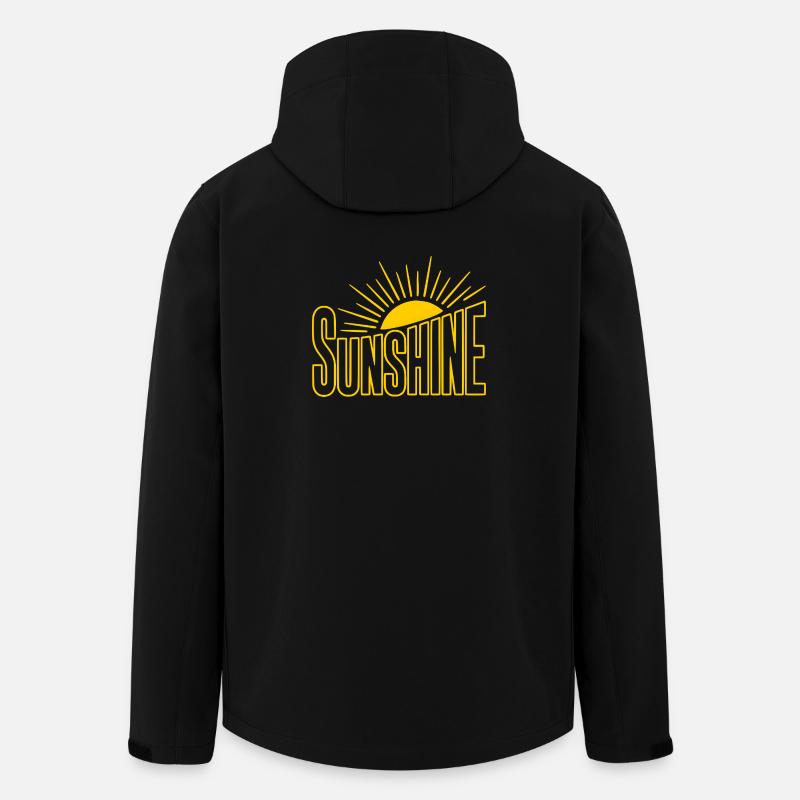 Sonnenstrahl Sunshine Logo - Recycelte Männer Softshell-Jacke von Stanley/Stella - Schwarz
