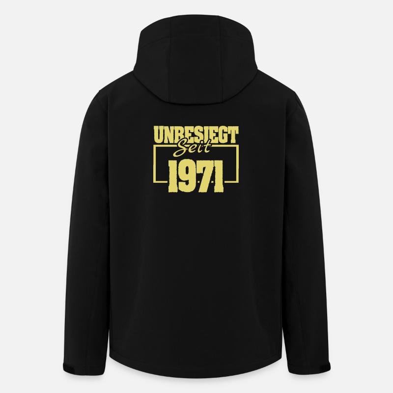 Unbesiegt 1971 - Recycelte Männer Softshell-Jacke von Stanley/Stella - Schwarz