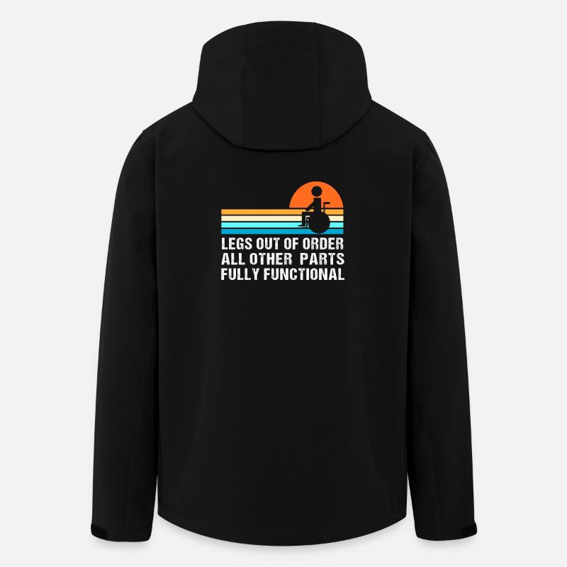 fauteuil roulant - Veste softshell homme en polyester recyclé Stanley/Stella - noir