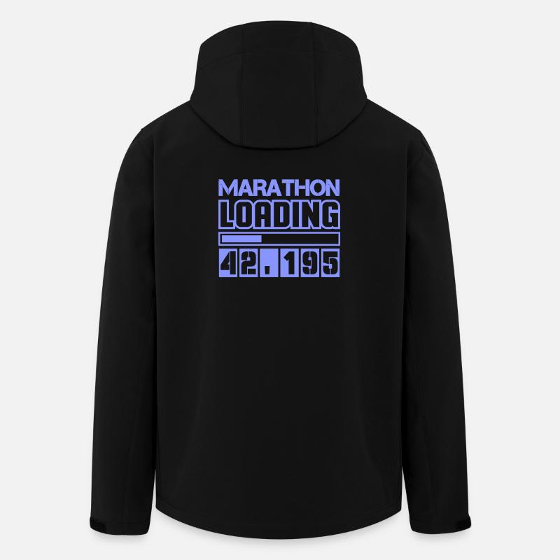 Marathon Marathonläufer 42.195 - Recycelte Männer Softshell-Jacke von Stanley/Stella - Schwarz