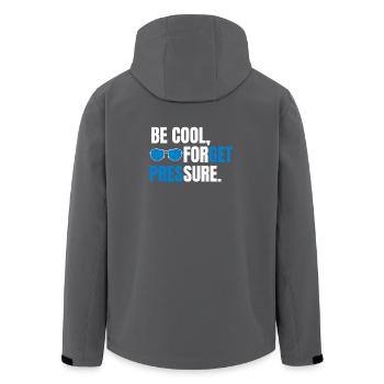 Be Cool Forget Pressure - Men’s Recycled Softshell Jacket by Stanley/Stella - black - Back - AI Model Male 185 light (185cm)