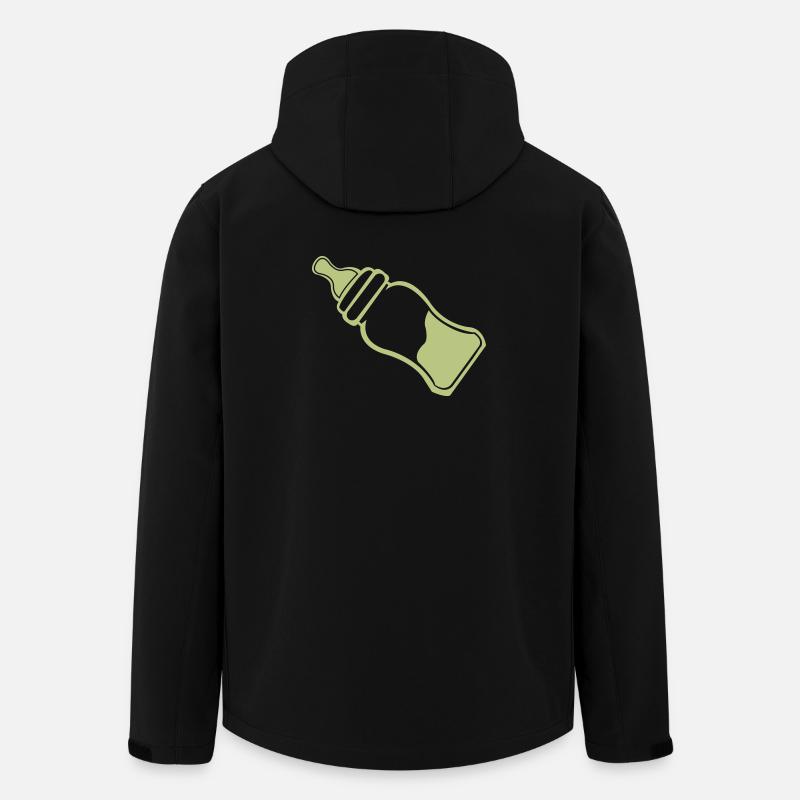 babyflasche- - Recycelte Männer Softshell-Jacke von Stanley/Stella - Schwarz
