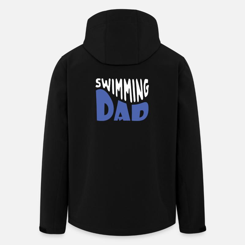 swimming dad - Men’s Recycled Softshell Jacket by Stanley/Stella - black