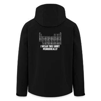 Je porte ce jeu de mots scientifique drôle de temps en temps - Veste softshell homme en polyester recyclé Stanley/Stella - noir - Dos - AI Model Male 185 light (185cm)