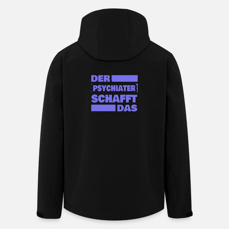 Beruf Psychiater - Recycelte Männer Softshell-Jacke von Stanley/Stella - Schwarz