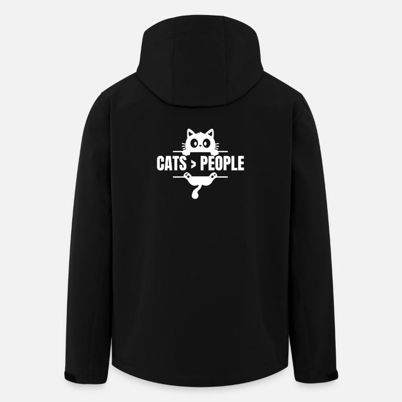 Cats > humans - Men’s Recycled Softshell Jacket by Stanley/Stella - black