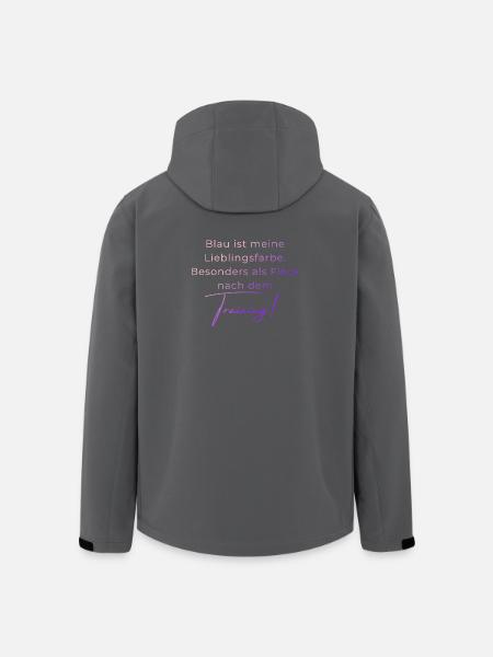 Voltigieren Training: Lustiger Volti Spruch - Recycelte Männer Softshell-Jacke von Stanley/Stella - Schwarz