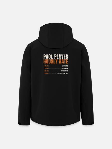 Pool Player Hourly Rate - Men’s Recycled Softshell Jacket by Stanley/Stella - black