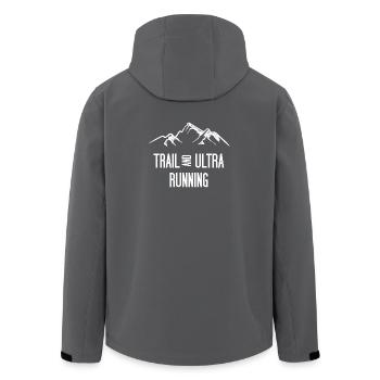 Trail Running und Ultra Running - Recycelte Männer Softshell-Jacke von Stanley/Stella - Schwarz - Hinten - AI Model Male 185 light (185cm)