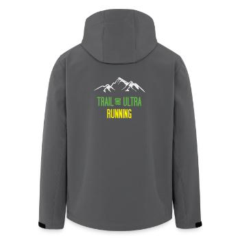 Trail et Ultra Running - Veste softshell homme en polyester recyclé Stanley/Stella - noir - Dos - AI Model Male 185 light (185cm)