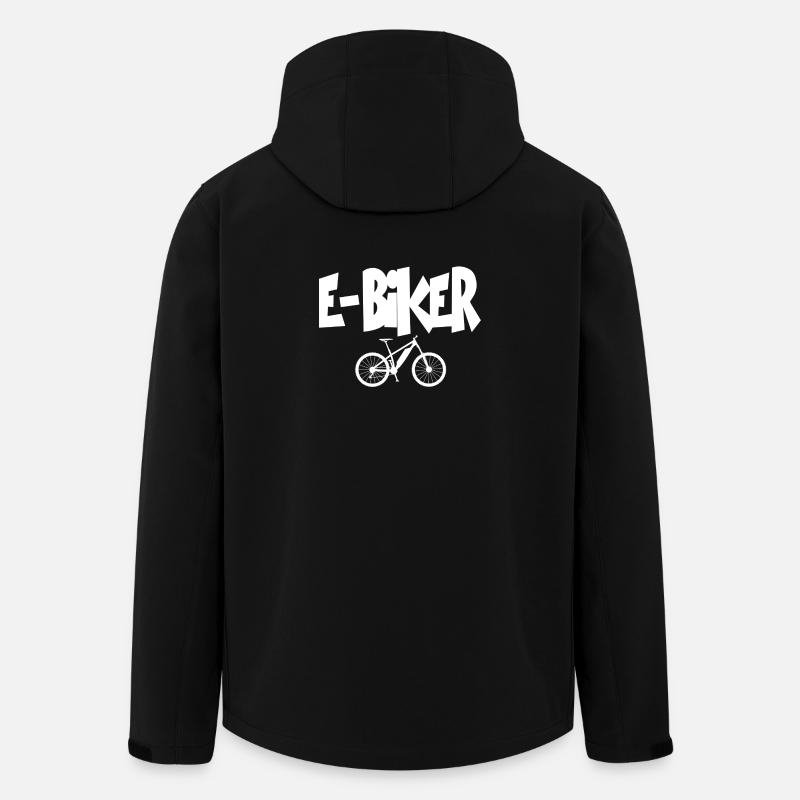 E-BIKER E Bike - Men’s Recycled Softshell Jacket by Stanley/Stella - black