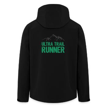 Ultra Trail Runner - Veste softshell homme en polyester recyclé Stanley/Stella - noir - Dos - AI Model Male 185 light (185cm)
