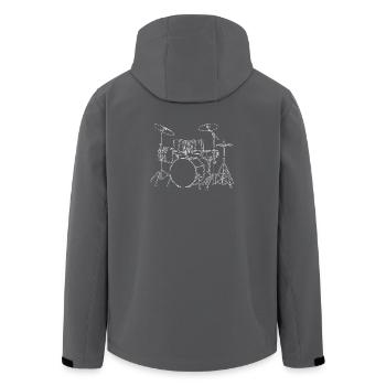 Batterie - Baguettes Batteur Batterie - Veste softshell homme en polyester recyclé Stanley/Stella - noir - Dos - AI Model Male 185 light (185cm)
