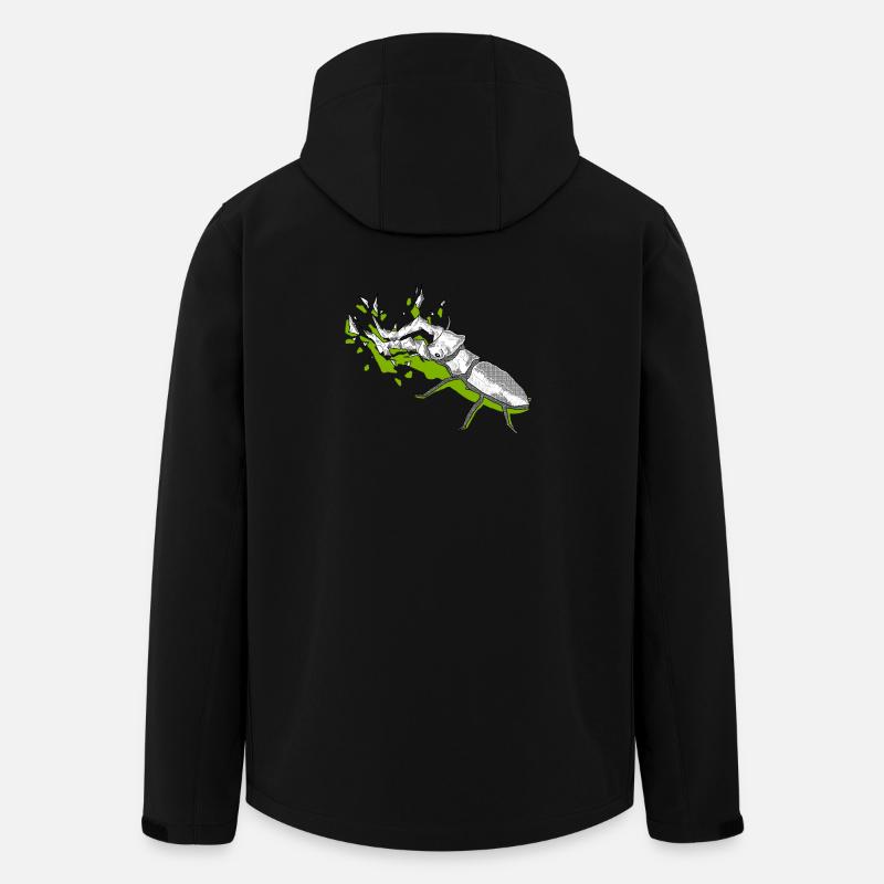 grüner drachen - Recycelte Männer Softshell-Jacke von Stanley/Stella - Schwarz