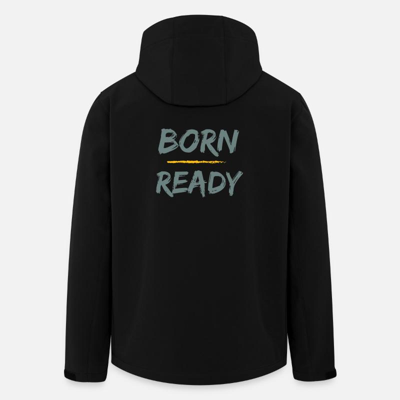 Bereit geboren - Recycelte Männer Softshell-Jacke von Stanley/Stella - Schwarz