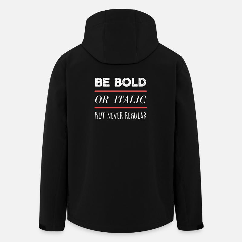 Sei mutig (dunkel) - Recycelte Männer Softshell-Jacke von Stanley/Stella - Schwarz
