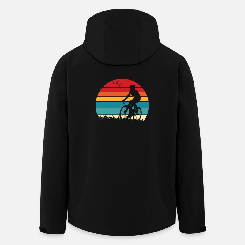 Sunset Ride Silhouette - Recycelte Männer Softshell-Jacke von Stanley/Stella - Schwarz