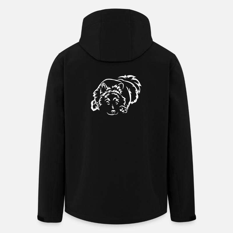 Eurasier "Black Edition" - Recycelte Männer Softshell-Jacke von Stanley/Stella - Schwarz