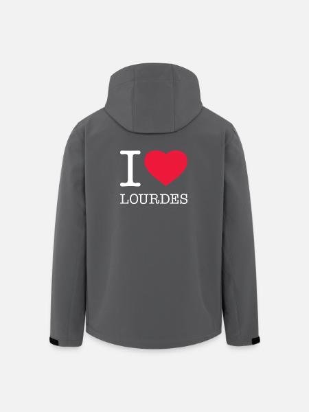 J’AIME LOURDES - Veste softshell homme en polyester recyclé Stanley/Stella - noir