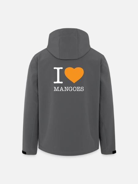 I LOVE MANGOES Mangos - Men’s Recycled Softshell Jacket by Stanley/Stella - black