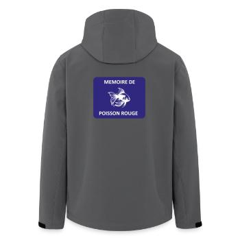 Mémoire de poisson rouge - Veste softshell homme en polyester recyclé Stanley/Stella - noir - Dos - AI Model Male 185 light (185cm)
