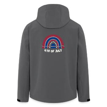 4 juillet, jour de l’indépendance - Veste softshell homme en polyester recyclé Stanley/Stella - charbon - Dos - AI Model Male 185 light (185cm)