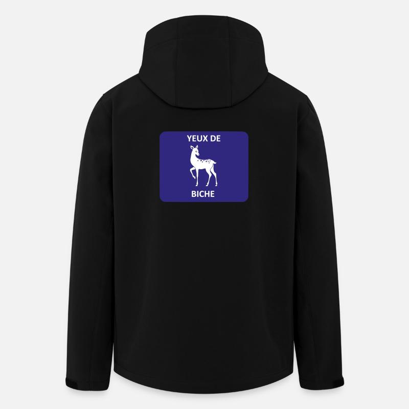 Rehaugen - Recycelte Männer Softshell-Jacke von Stanley/Stella - Schwarz