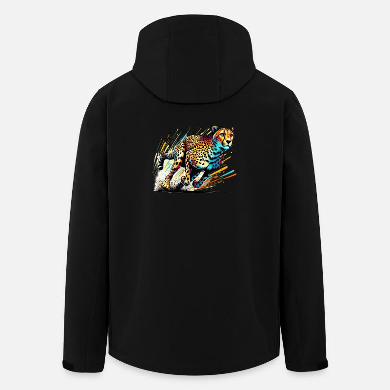 Guépard - Veste softshell homme en polyester recyclé Stanley/Stella - noir