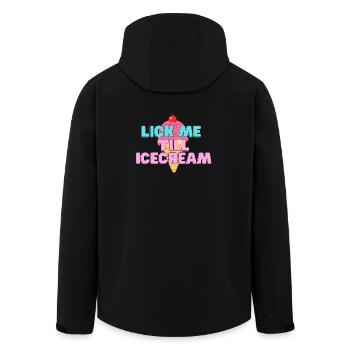 Glace sucrée lèche-moi - Veste softshell homme en polyester recyclé Stanley/Stella - noir - Dos - AI Model Male 185 light (185cm)